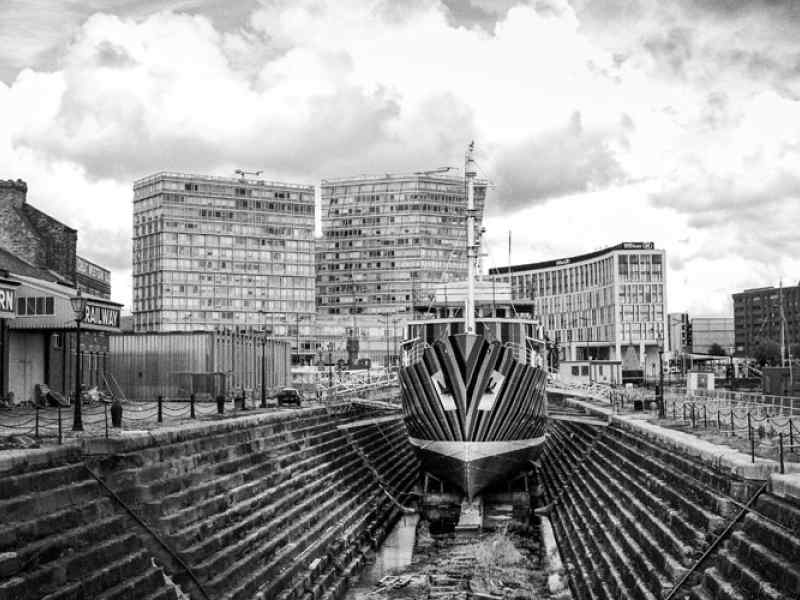 liverpool docks editorial photography photographer black & white photo